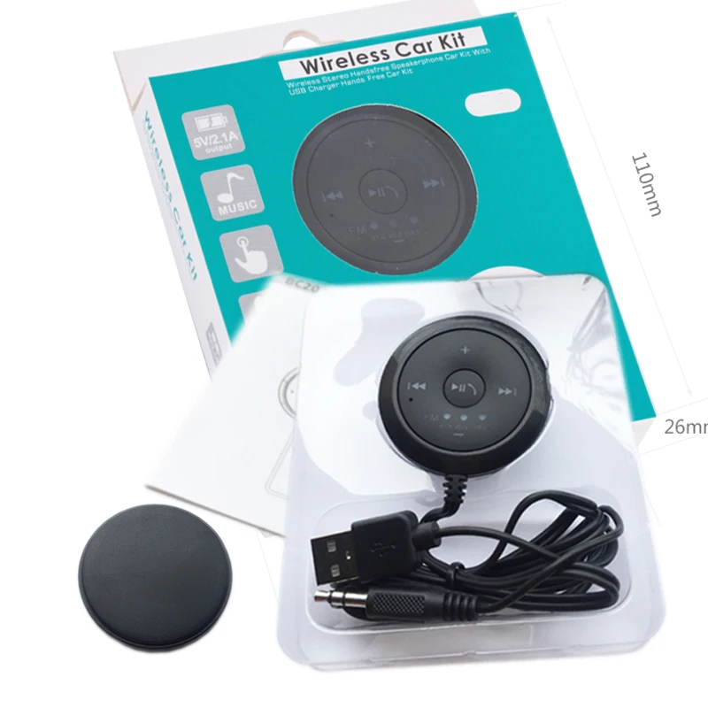 5 0 Авто Bluetooth автомобильный комплект ручной музыкальный адаптер AUX беспроводной