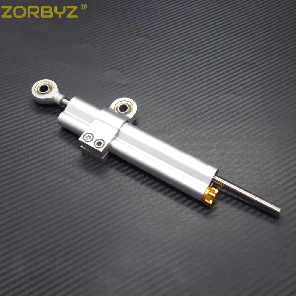 ZORBYZ мотоцикла Серебряный ЧПУ Регулируемый рулевой демпфер для Yamaha MT 07 MT07 MT09 09 10 R6