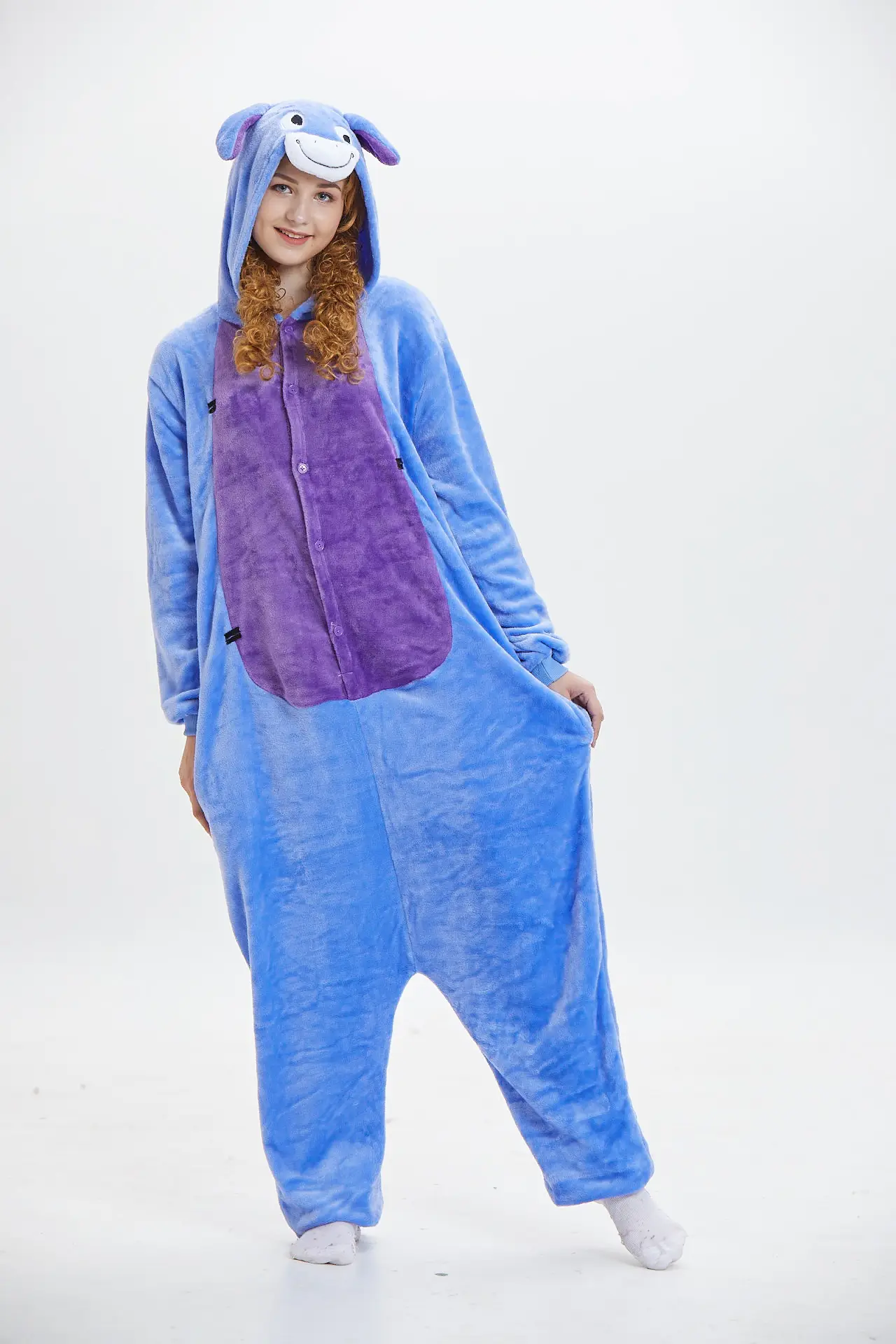 Мода для взрослых зимние Пижама Kigurumi все в одном пижама костюмы животных Косплэй