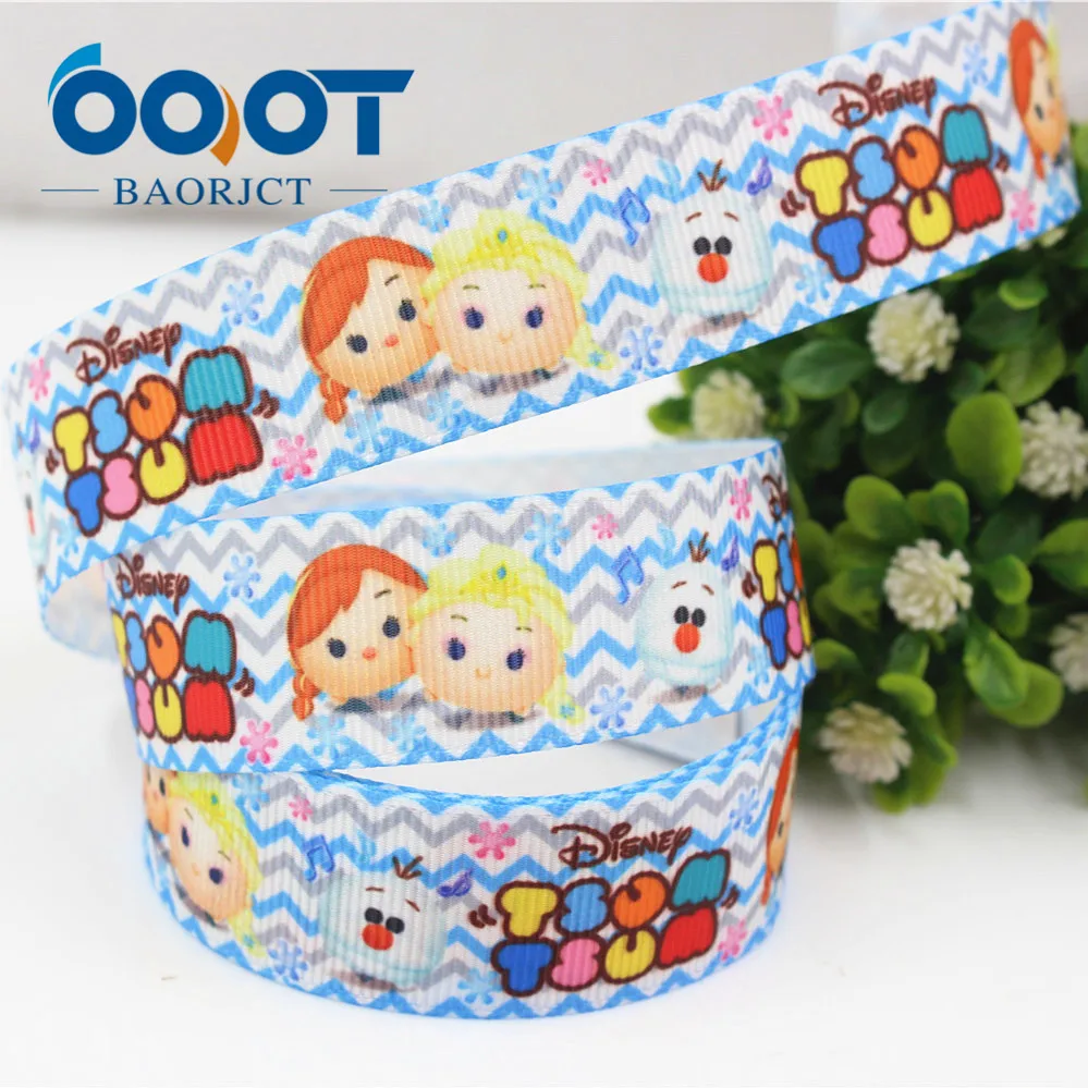 OOOT BAORJCT 175227 22 мм 10 ярдов Мультяшные ленты термопечать grosgrain Свадебные аксессуары