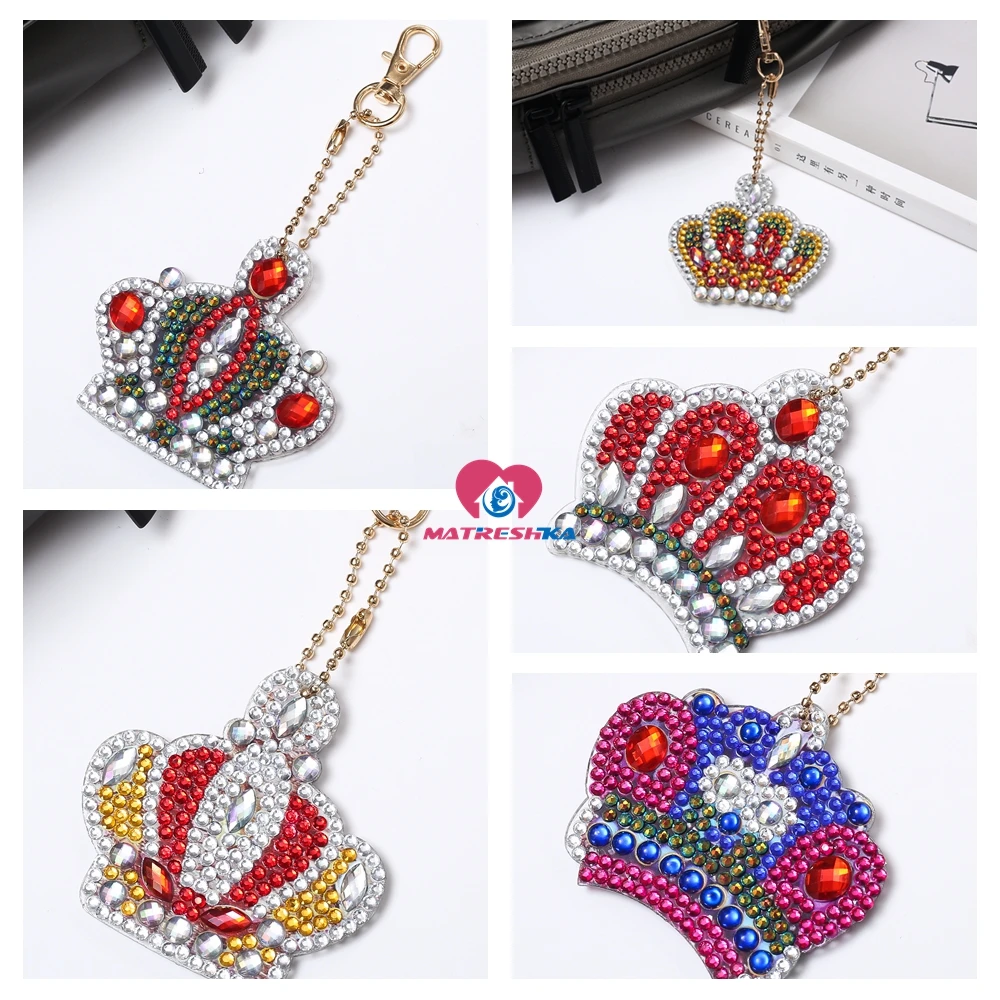 DIY Кристальный узор Алмазная вышивка 5D алмазная картина цепочки для ключей