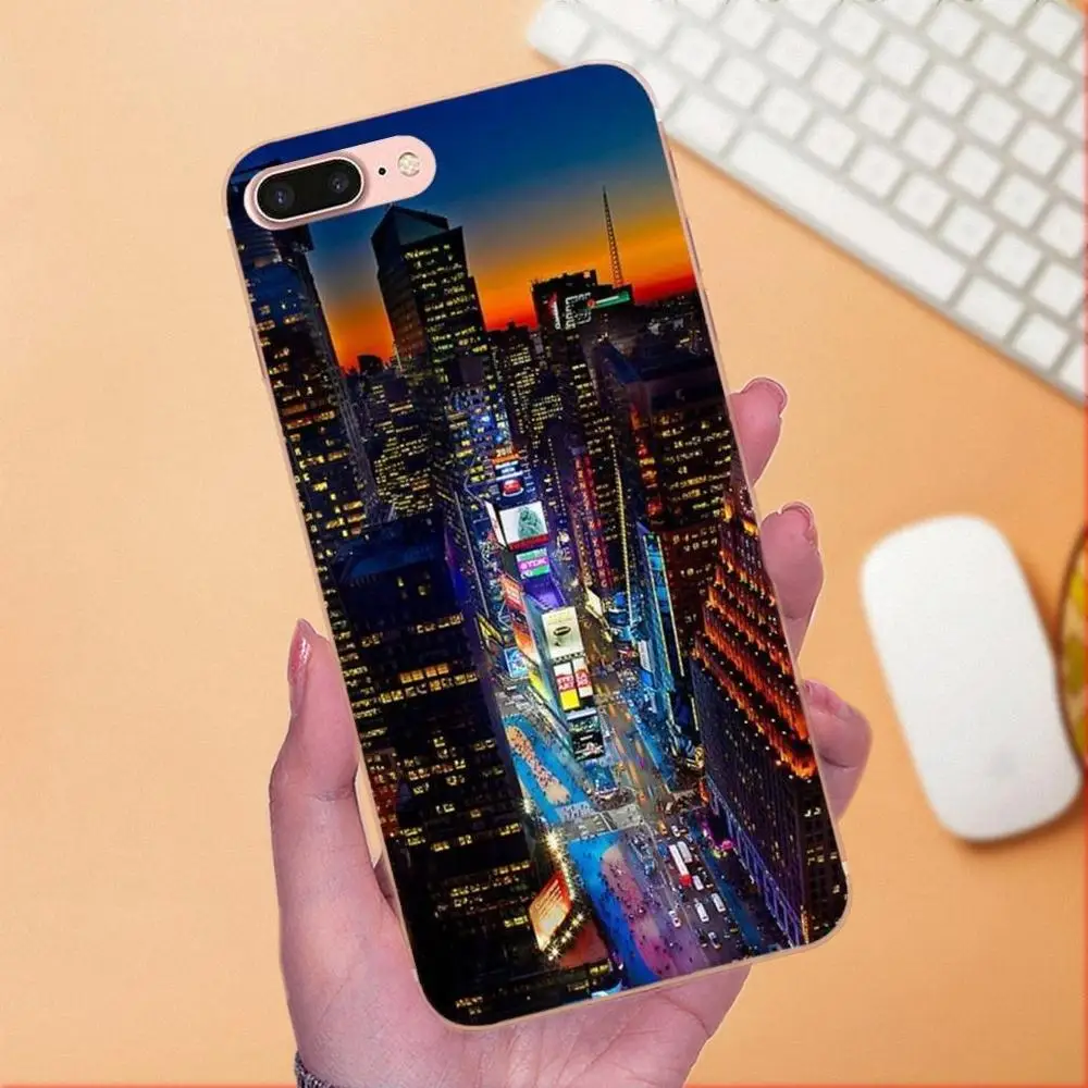 Nyc New York City Landscape для Xiaomi Redmi Note 2 3 3S 4 4A 4X 5 5A 6 6A Pro Plus мягкие Защитные чехлы телефонов |