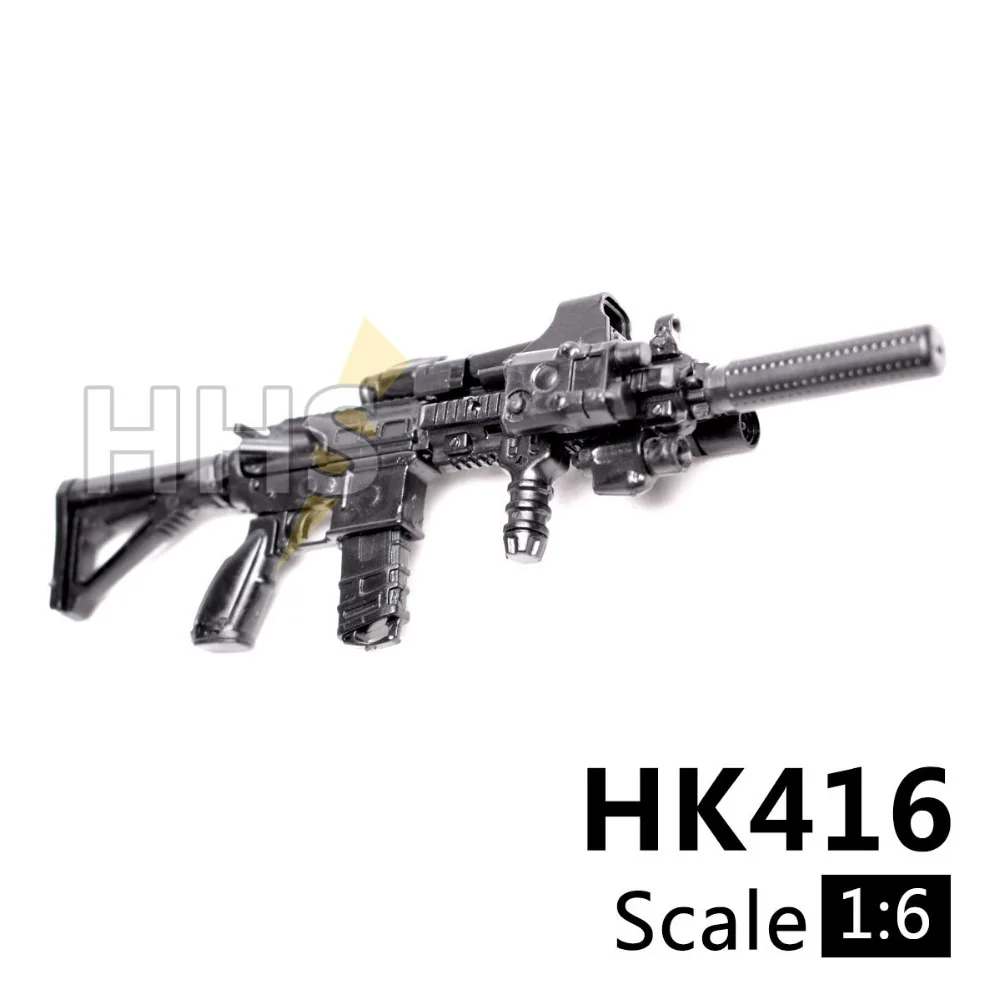 1:6 1/6 масштабные сборные фигурки винтовки HK416 модель ружья 1/100 части и компоненты солдат можно использовать для Bandai Gundam модель игрушки