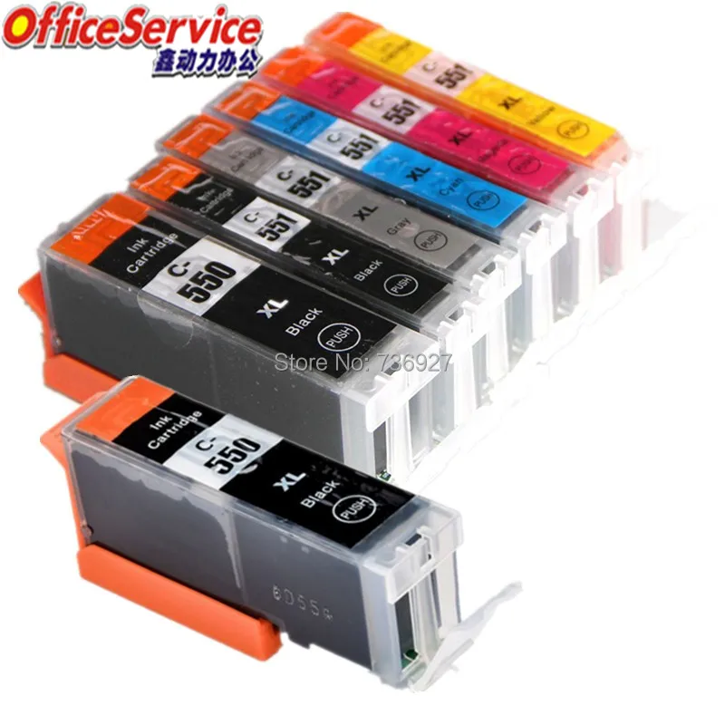 Чернильный картридж для принтеров Canon PIXMA MG6350 MG7150 IP8750 14X PGI-550 CLI-551 PGI550 CLI551 |