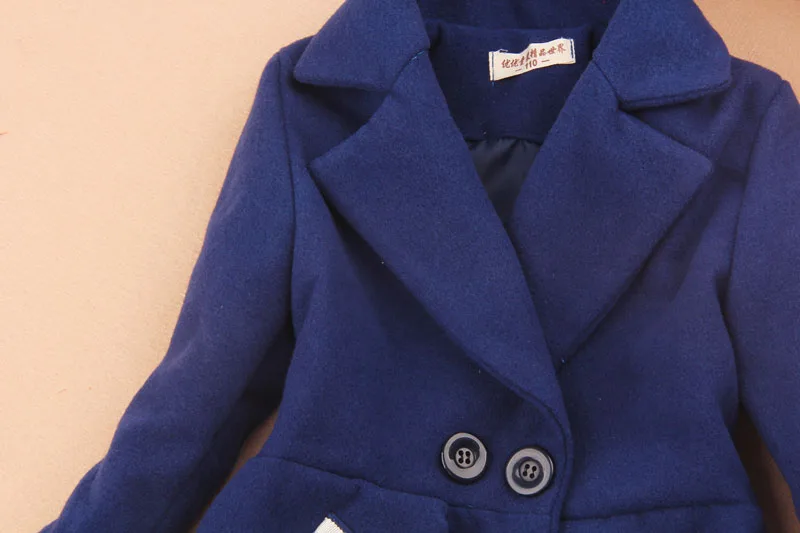 Зимние пальто для девочек Детская одежда Шерстяное Кашемировая мамы и дочки