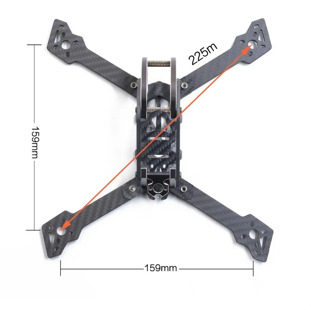 GEPRC Mark3 H5 225 мм/H6 250 мм комплект из углеродного волокна для рамы для фристайла FPV RC части дрона