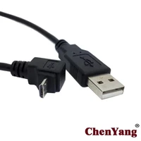 zihan down angled 90 degree micro usb to usb data charge cable for i9500 9300 n7100