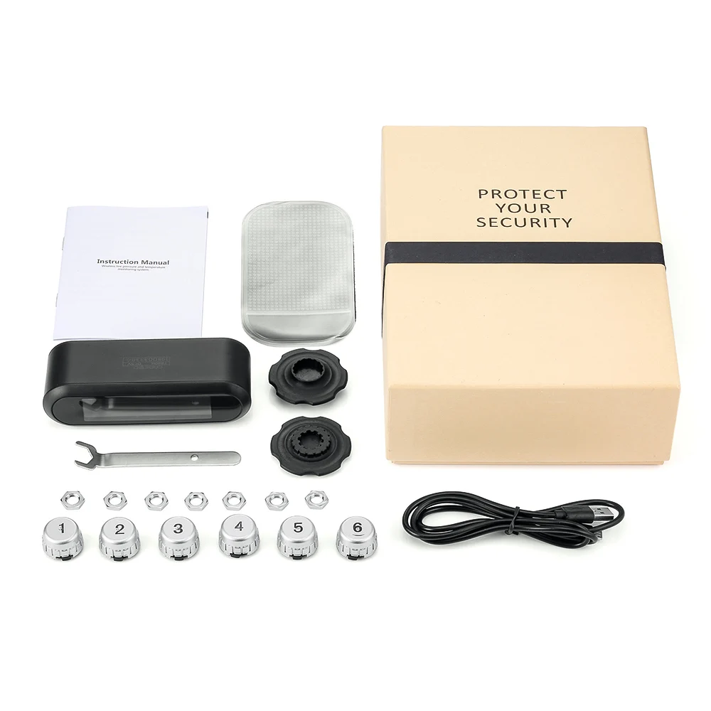 Система контроля давления в шинах T650 Солнечный автобус RV грузовик беспроводное