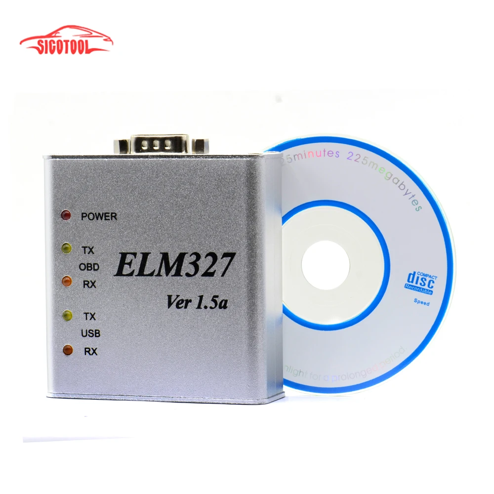 Автомобильный диагностический сканер ELM327 Metal V1.5/V1.5a OBD2 металлический интерфейс USB