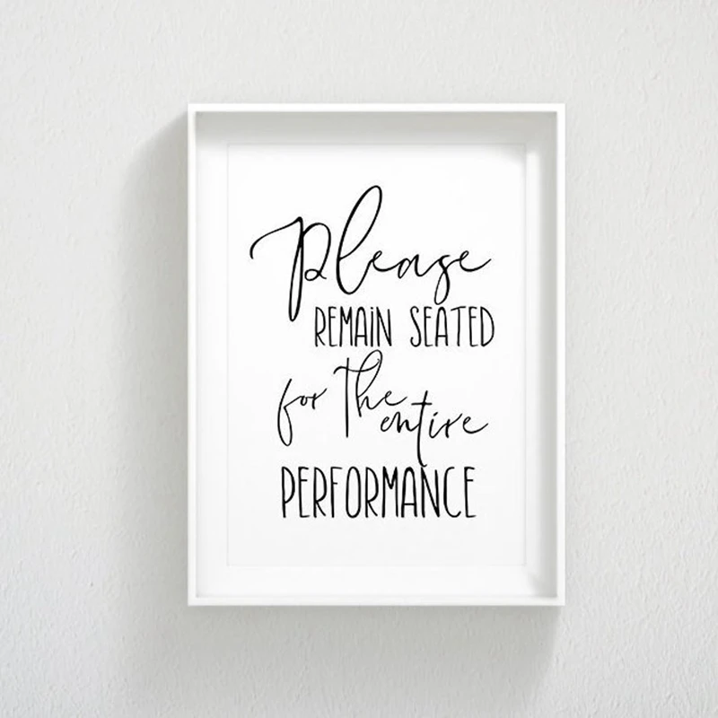 Забавный знак для ванной холст плакат настенные художественные принты без Селфи