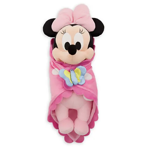 Minnie Пеленание ребенка Минни Микки плюшевая игрушка с одеялом милые мягкие животные слюнявчик полотенце аппетитное новорожденные дети игрушки для детей Подарки - Цвет: Minnie