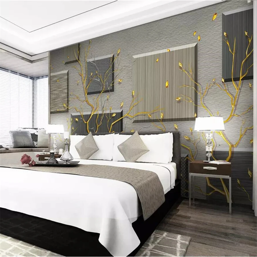 beibehang Custom Photo Wallpaper 3D Mural Modern Abstract Fortune Tree bedroom Background Wall papel de parede 3d wallpaper |