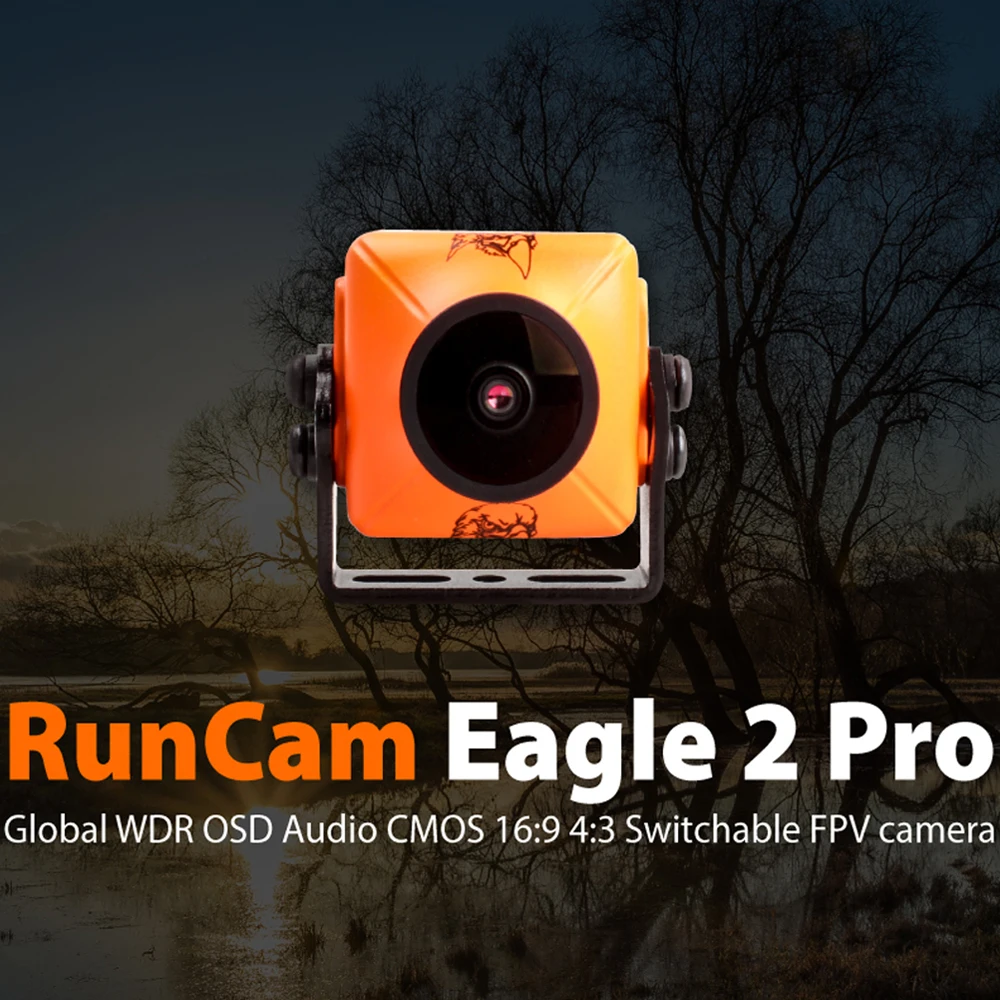 RunCam Eagle 2 Pro 800TVL Global WDR OSD аудио CMOS 16:9/4:3 NTSC/PAL переключаемая Мини FPV камера для дрона