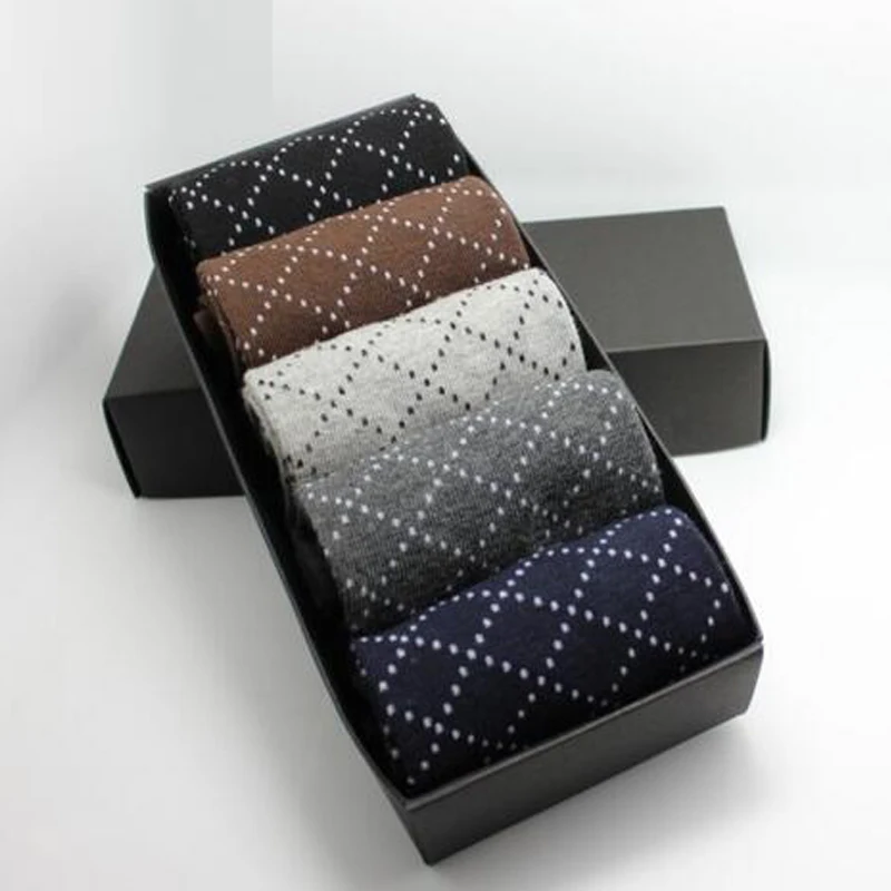 Hee Grand/5 пар/лот Для мужчин Носки для девочек осень зима теплые дышащие хлопковые