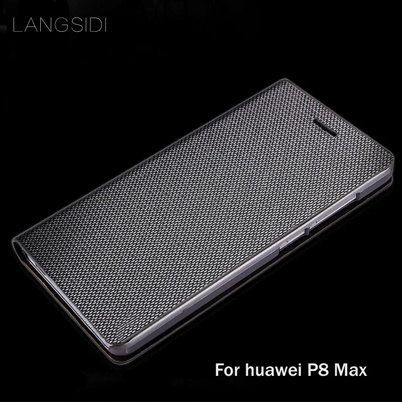 LANGSIDI брендовая натуральная кожа телефон случае ромба раскладушка handphone оболочки