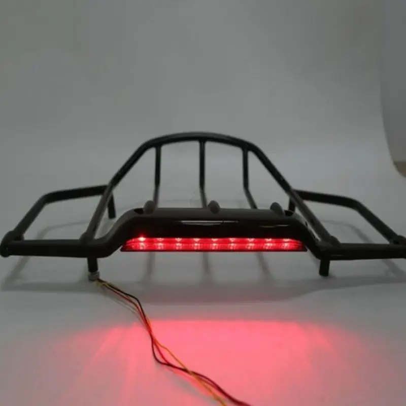 

Motorcycle Luggage Top Rack w/ LED Light For Harley Tour Pack Touring Road Glide Road King Street Gilde 14-20