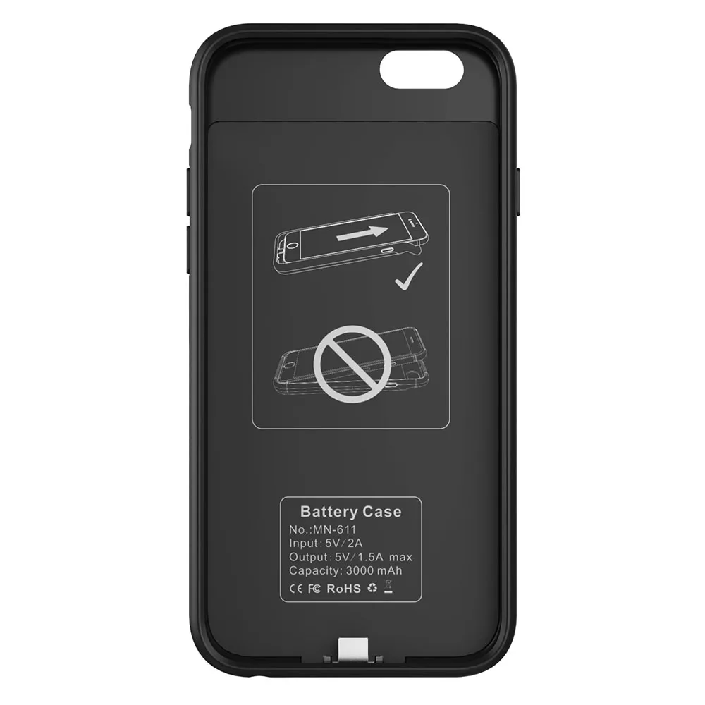Тонкий мягкий чехол с аккумулятором для iphone x xr xs max 3200/4000 мАч зарядным устройством