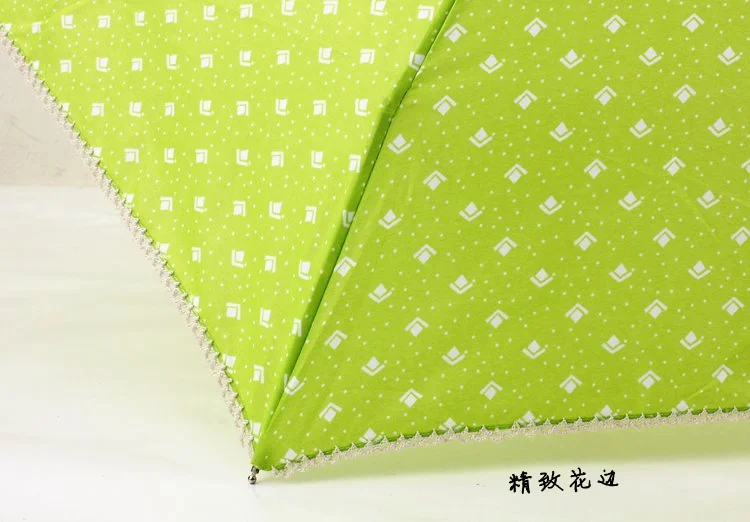 Небольшой карманный зонтик пять складных кружевных зонтов для дождя женщин