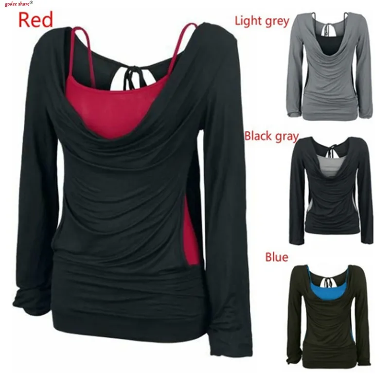 Осенняя женская рубашка с длинными рукавами Повседневная плиссированная