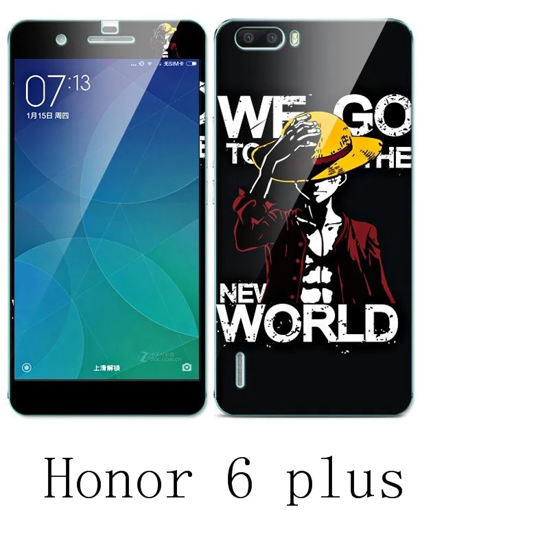 Чехол ALIVO для huawei honor 6 plus силикон. Цветное закаленное стекло с принтом + мягкий