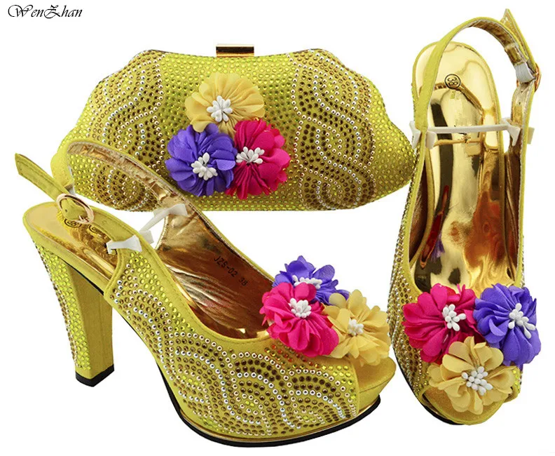 

Italian Ladies High Heel Shoes and Bags To Match Set Decorated with Appliques 2018Purple African Matching Shoes and Bags B87-12