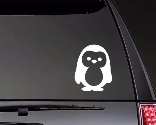 Наклонные наклейки с пингвинами наклейка на окно Виниловая художественный узор