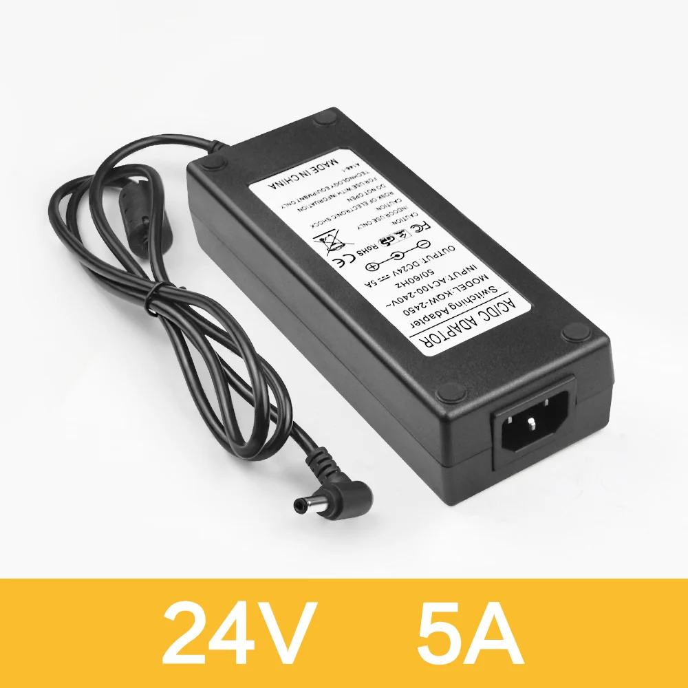 24V 5A DC 5 в 12 В 24 В 1A 2A 3A 5A 6A 8A адаптер питания DC 5 12 24 В вольт Трансформаторы освещения Светодиодный драйвер адаптер питания полосы лампы - Цвет: 24V 5A