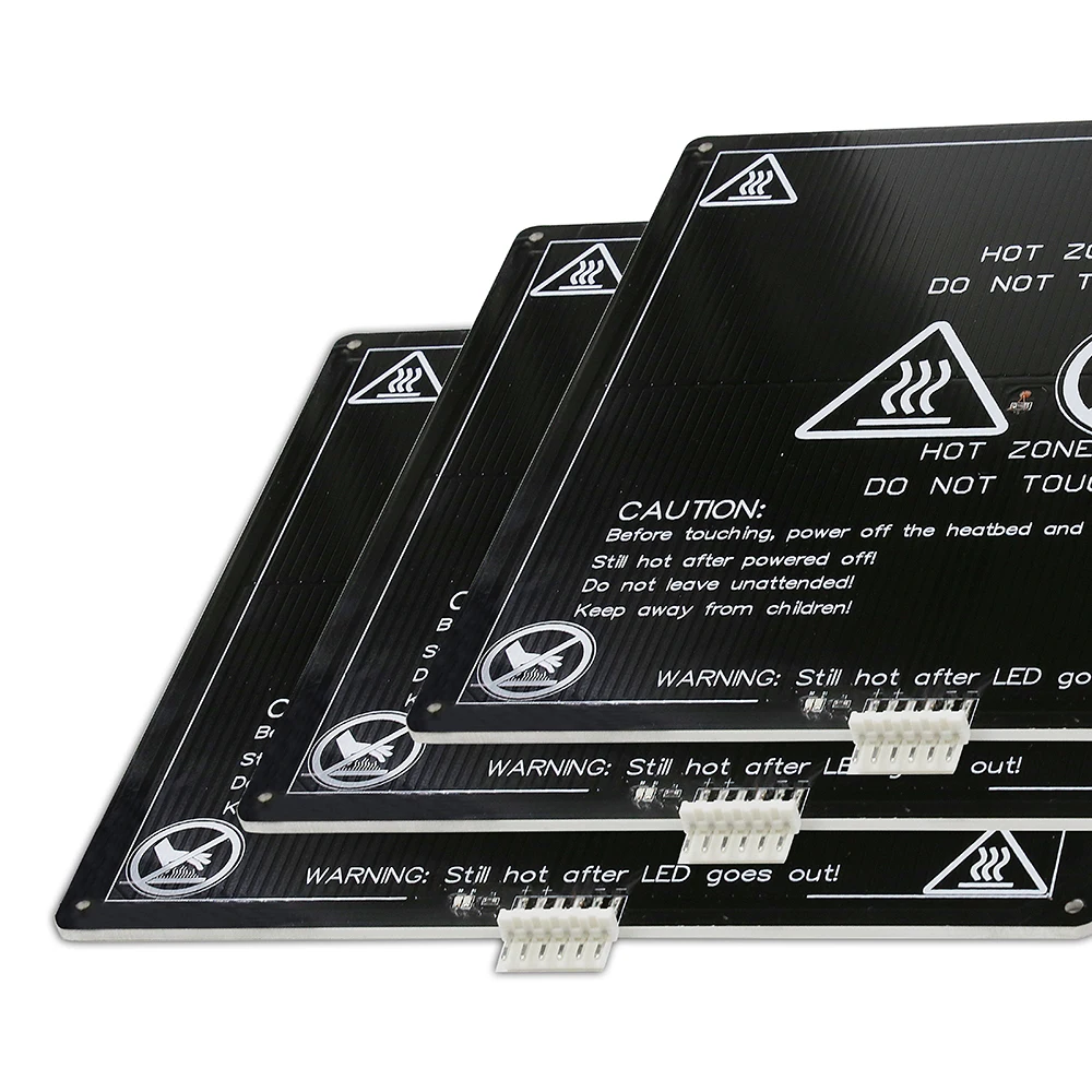 Anet A6 A8 E10 E12 E16 12/24V heatbed 220*220/300*300*3 мм Алюминий MK3 с подогревом для RepRap Prusa i3 Мега S 3d принтера рассадник запчасти