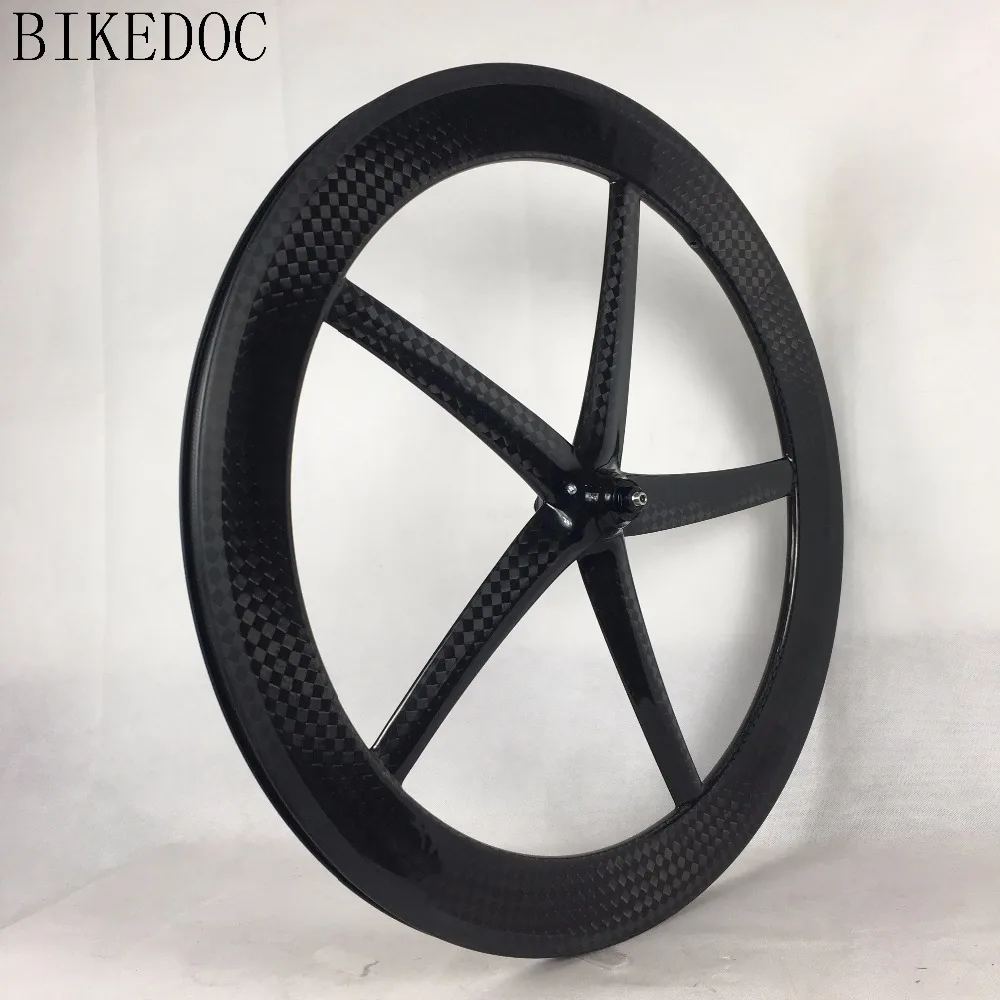 BIKEDOC карбоновые 5 спицевые колеса с фиксированной передачей Карбон пятиколесные