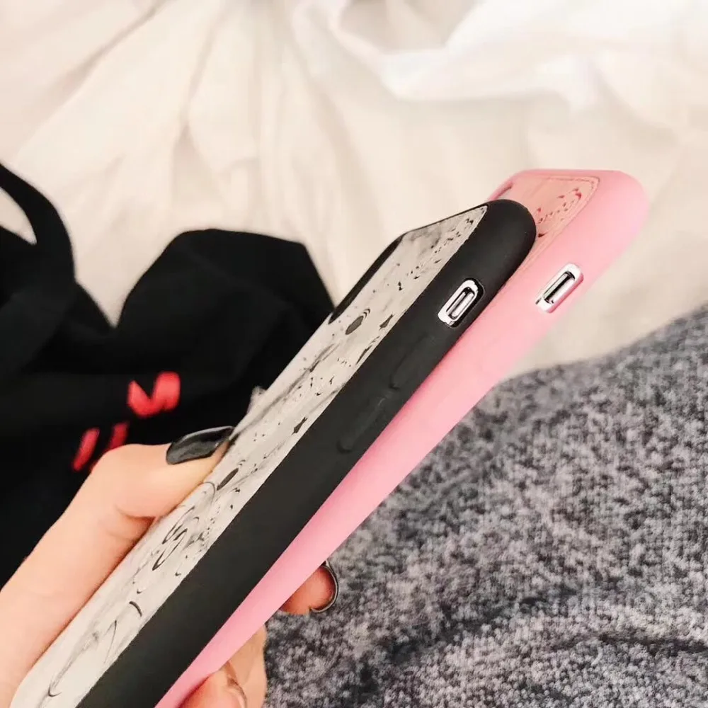 Милый 3D чехол для iPhone X 8 7 6 6s Plus Модный японский стиль чехлы из искусственной кожи