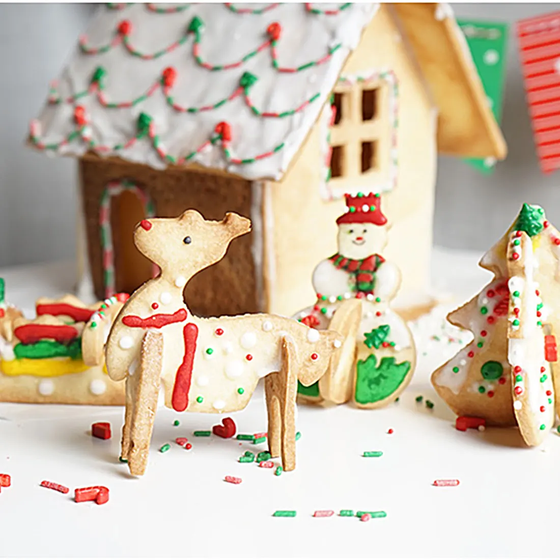 Новый дизайн 1 шт. различные рождественские украшения серебро металл Sugarcraft
