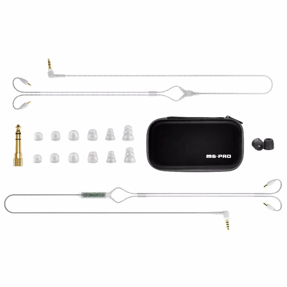 Высокое качество проводной спортом Бег Наушники Ми аудио M6 PRO hifi-вкладыши
