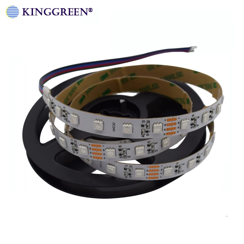 Гибкий светодиодный светильник DC12V/24 V high CRI> 90 5050SMD Водонепроницаемый светодиодный светильник 60 светодиодный/м 5 м/рулон белый/R/G/B/Y/RGB