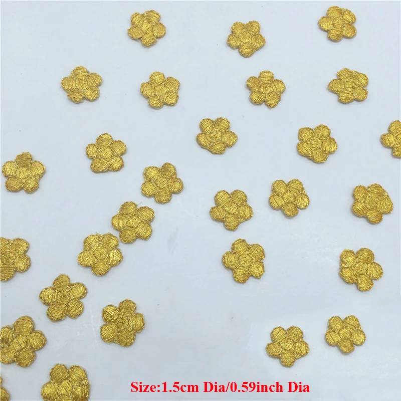 40 шт. патчи для одежды с золотым цветочным рисунком | Дом и сад