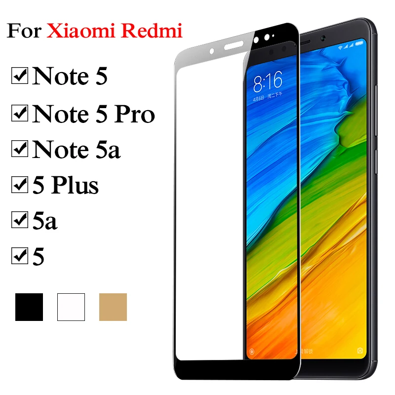 Glass For Xiaomi Redmi Note 5a 5 Pro Plus ksiomi xiaomei xiomi xaomi redme note5 5pro 5plus full cover protective glas tremp | Мобильные