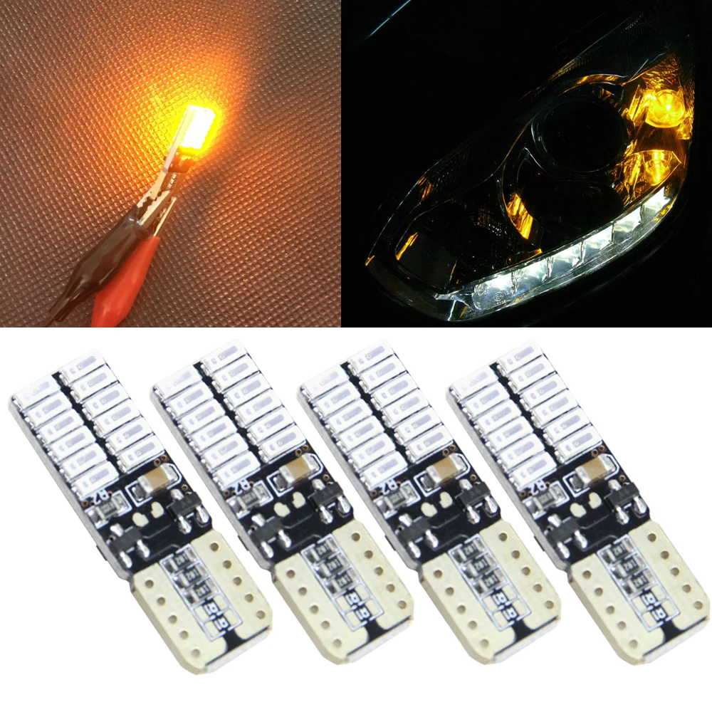 4 x RV трейлер T10 921 194 168 2825 42 SMD 12В резервный Обратный светодиод белый/желтый свет