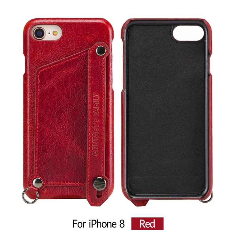 Связаться с нами для всей семьи для iPhone 8 Crazy Horse из натуральной кожи чехол для huawei P20 бумажник чехол для samsung Galaxy S9 Защитная крышка - Цвет: Прозрачный