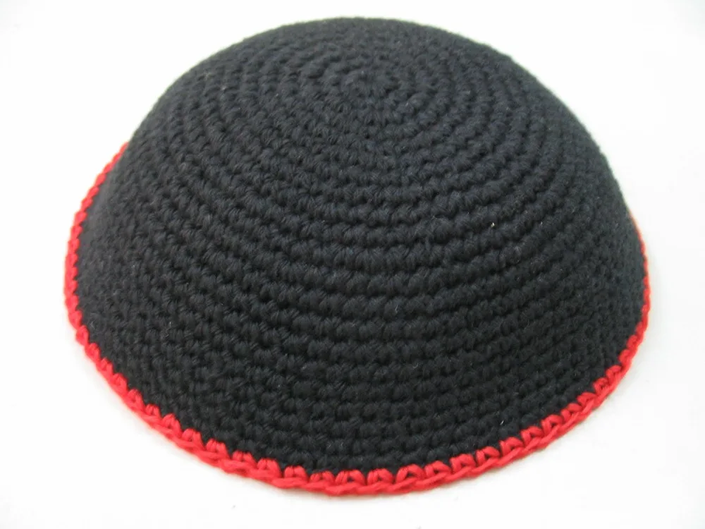Ручная работа вязаная шапочка черепа YARMULKE KIPPAH индивидуальный заказ под запросом