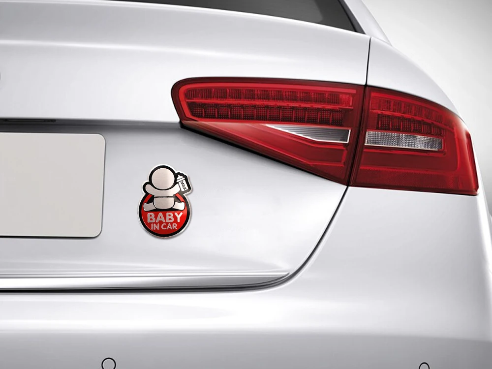 Автомобильная внешняя Эмблема для малышей в автомобиле Toyota Honda Civic Peugeot Ford Focus 2 3