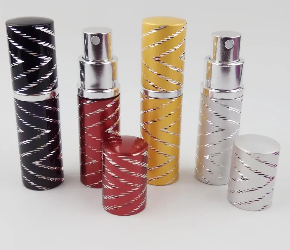 

100 шт./лот высококачественный многоразовый флакон для парфюма распылитель пустой стеклянный спрей алюминий 10 мл