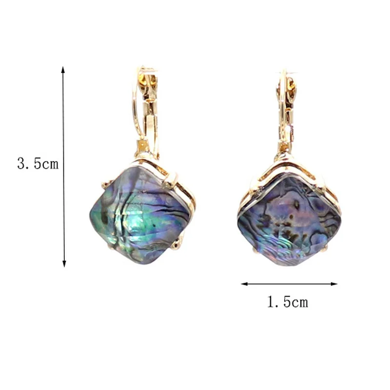 Женские серьги подвески с квадратными Фианитами висячие ювелирные украшения