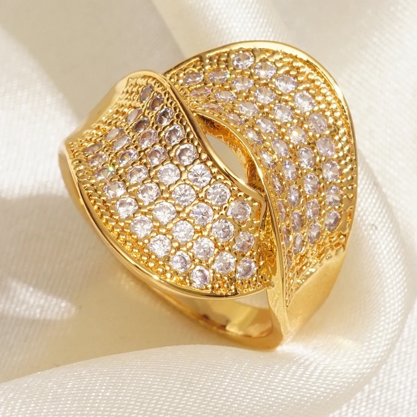 Роскошное кольцо с фианитом мужское модное геометрическое уникальное большое