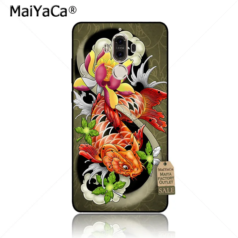 MaiYaCa японская Татуировка Koi Fish Новинка Fundas чехол для телефона Huawei mate 9 p9 p10plus mate9 10