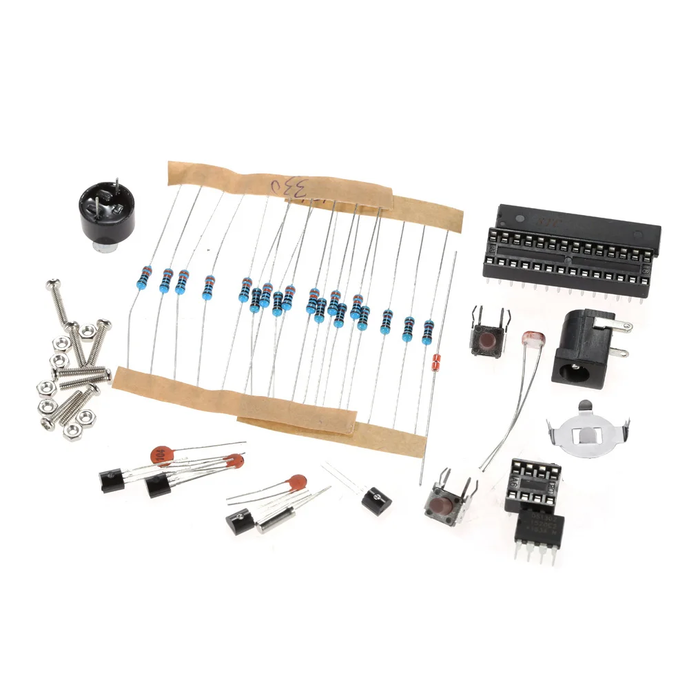 2016 компактные 4 значные цифровые светодиодные часы сделай сам с контролем