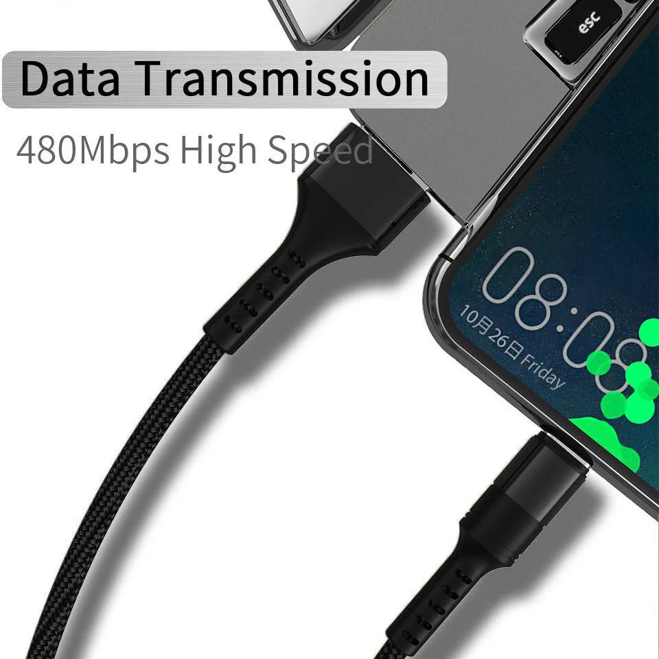 Supercharge 5A Usb type C кабель Quick Charge Qc 3 0 c для зарядного устройства провод шнур huawei P30 Pro Lite