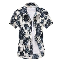 2021 fashion mens short sleeve hawaiian shirt fast drying plus size asian size m 5xl summer casual floral beach shirts for men
