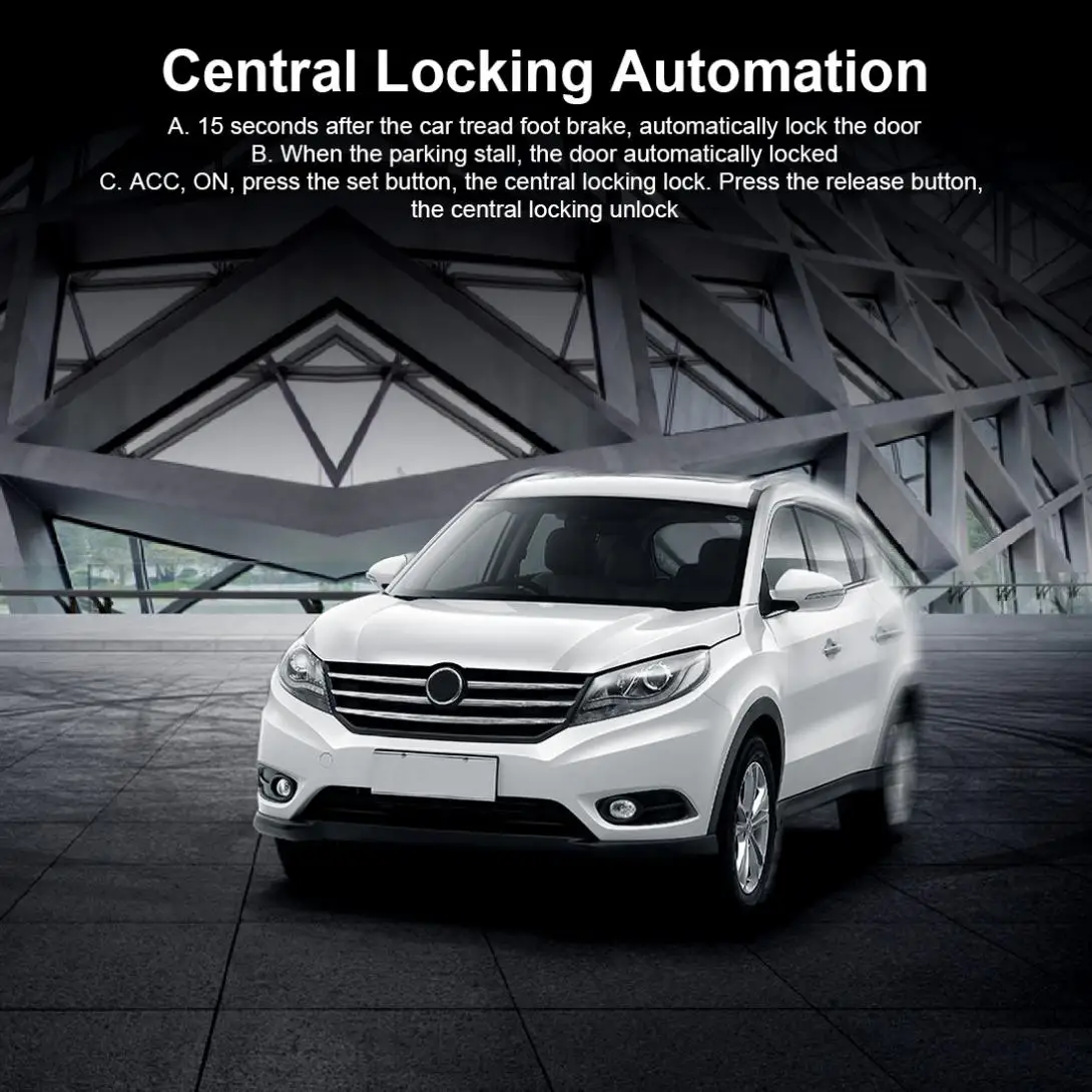 

Car Auto Alarm Remote Central Kit Start Stop Engine System Central Lock Vehicle Keyless Entry 5A with Key 4 Anti-theft System