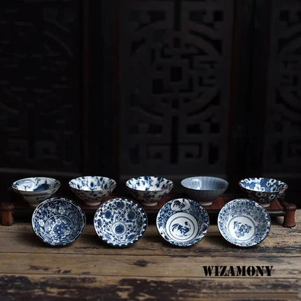 1 шт.! Китайская фарфоровая чашка wisamony Bue и White Цзиндэчжэнь чайная чаша чайный