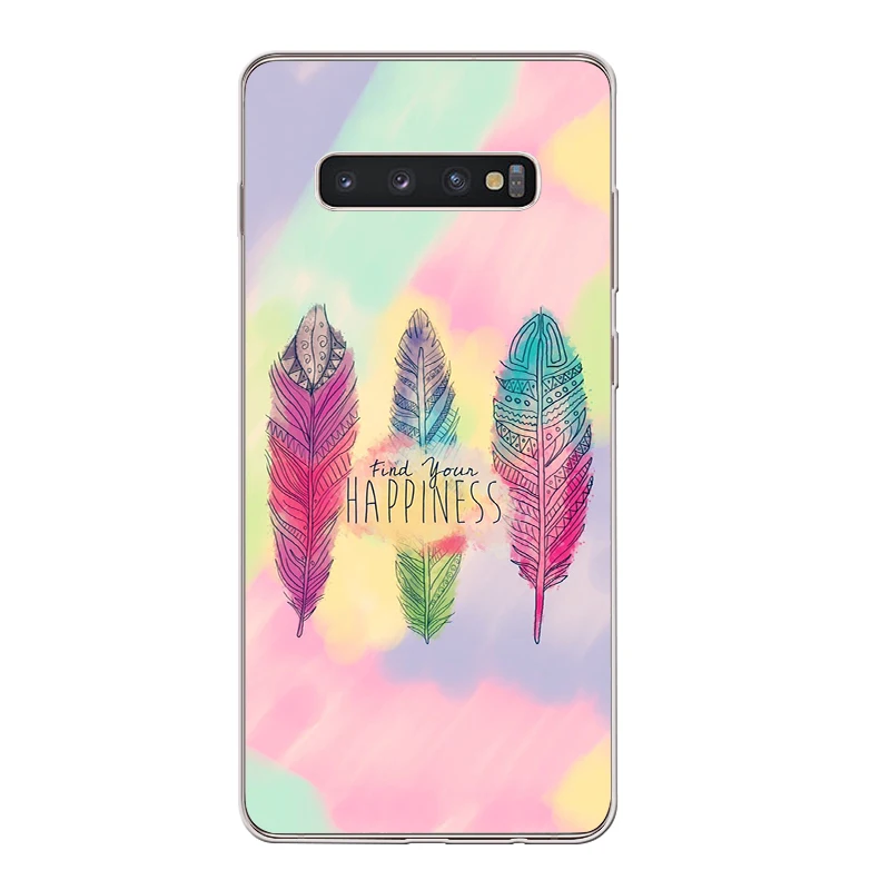 Ciciber для Samsung Galaxy S9 S8 S7 S6 S5 Edge Plus S10 S10e + чехлы телефонов Note 10 9 8 5 4 3 мягкие ТПУ перья |