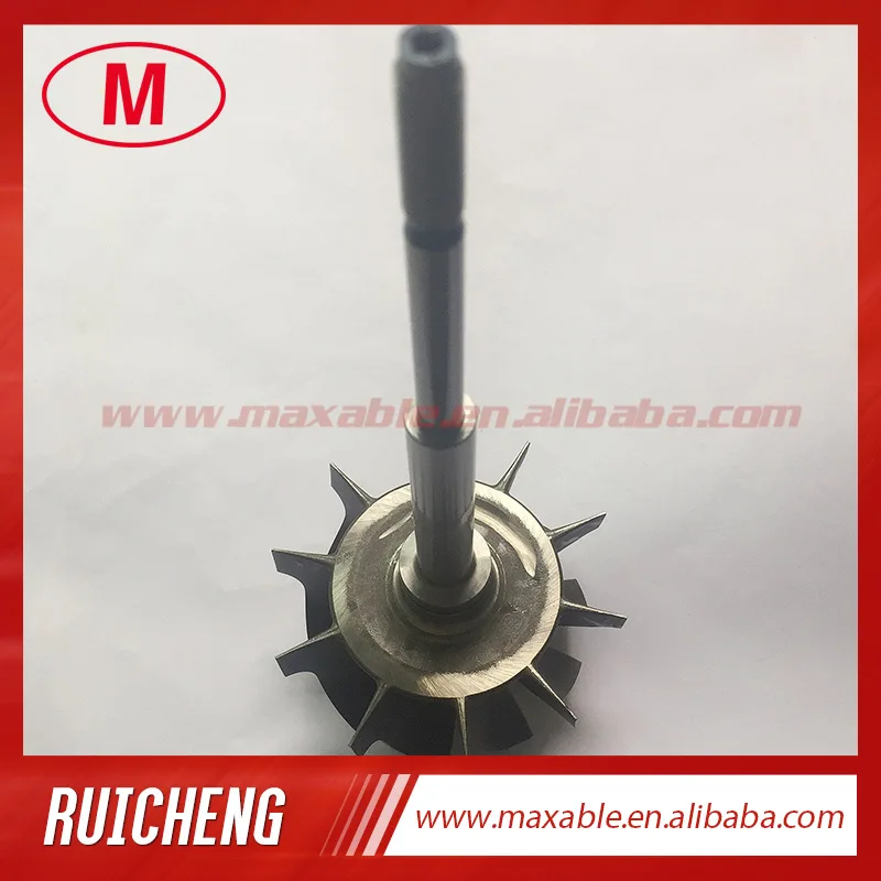 HX40 64.00/76.00mm 10 blades turbine wheel&ampshaft/turbo wheel for turbocharger journal bearing | Автомобили и мотоциклы